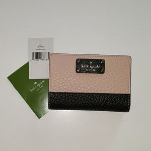 NWT pink and black Kate Spade wallet